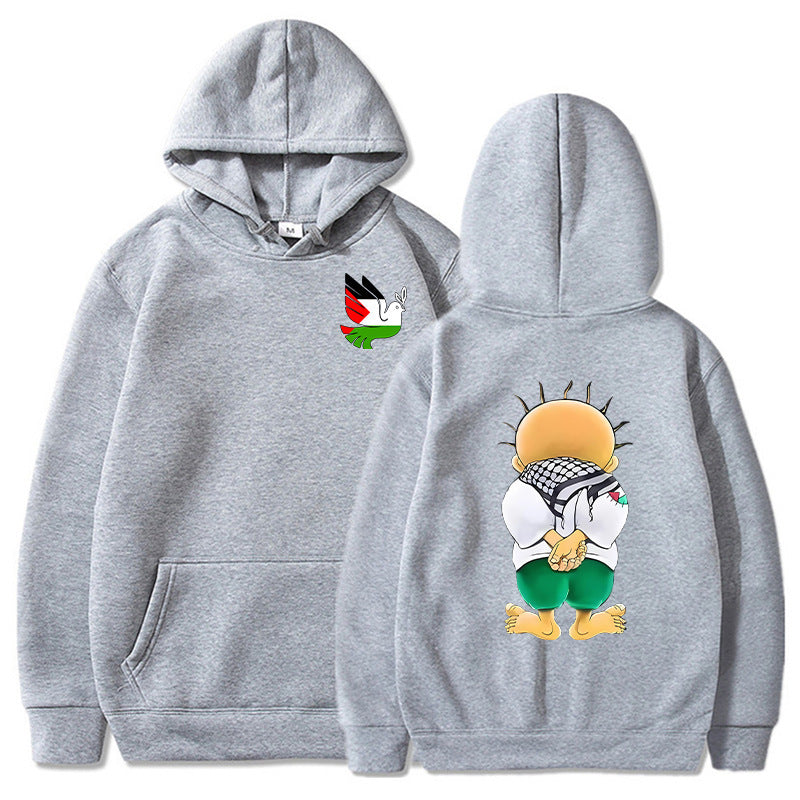 Peace Dove Hoodies Men Fashion Graphic Printed Sweatshir